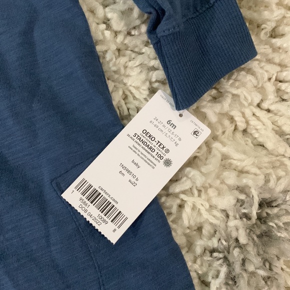 Carters Baby Boy Hooded Jumpsuit - Picture 3 of 5